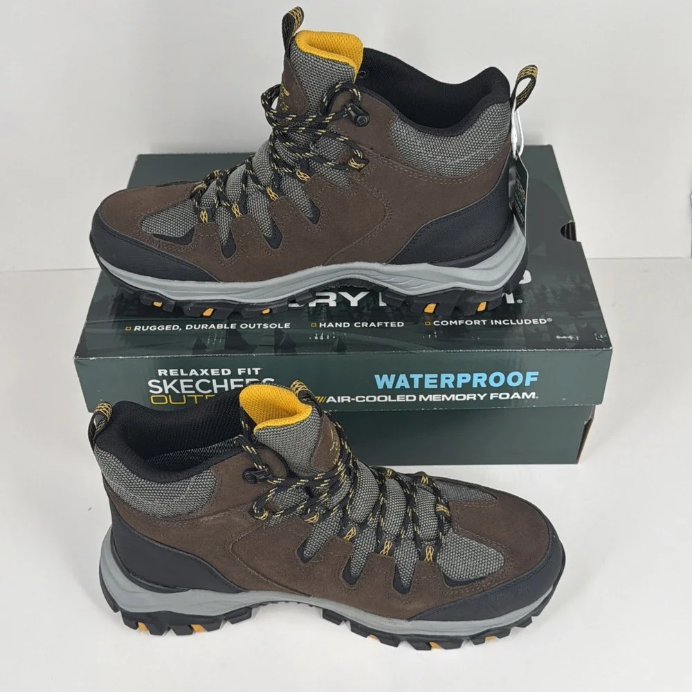 Skechers Rickter Branson Hiking Boots Size 8.5 NIB